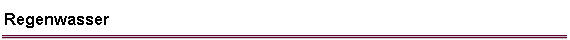 Regenwasser
